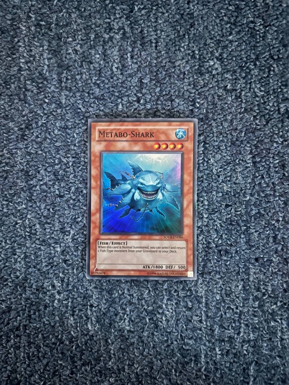 Yugioh Metabo-Shark Collectible Card - Blue